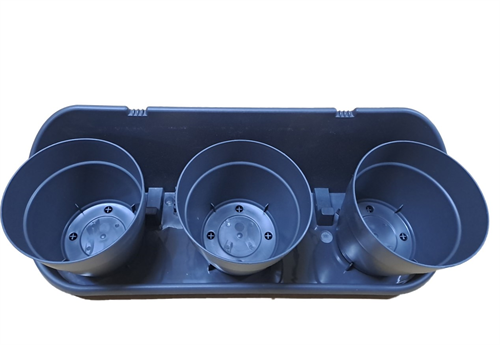 Poliwork Manolya 13 Triple Balkon Saksısı Antrasit