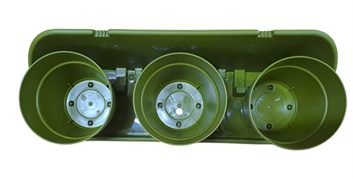 Poliwork Manolya 13 Triple Balkon Saksısı Yosun Yeşili