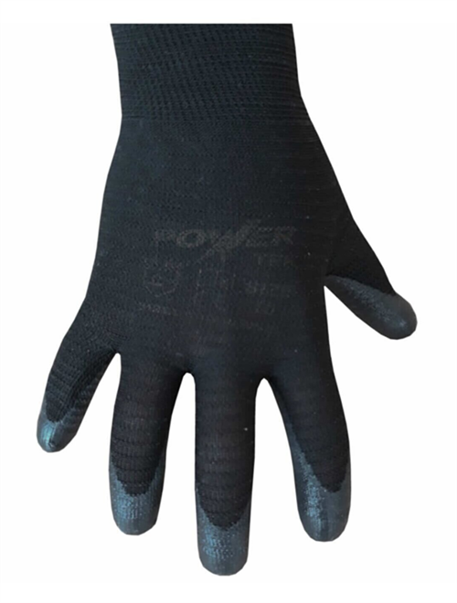 Power Tek İş Eldiveni Zebra Siyah 10 No