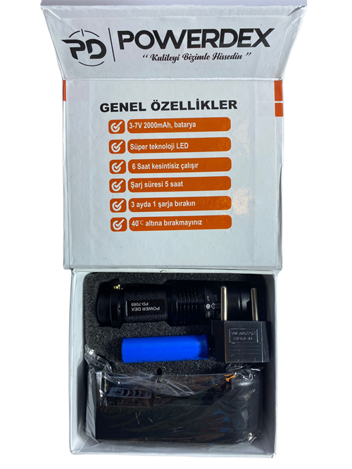 Powerdex Şarjlı El Feneri Pd-7055