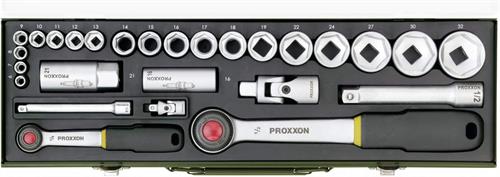 Proxxon 1/4-1/2 Cırcır Kollu 27 Parçalı Lokma Takımı 23020