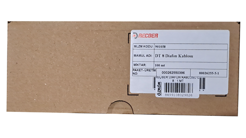 Reçber Diafon Kablosu Dt 8 (1 Metre)