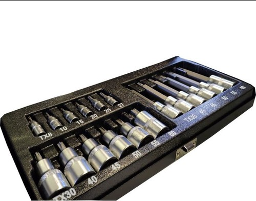 Retta 19 Pcs 1/4-1/2 Torx Lokma Anahtar Takımı Rlt1901