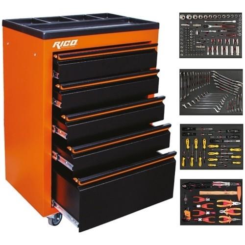 Rıco 5 Çekmeceli Takım Arabası 185 Parça 025-TA0016