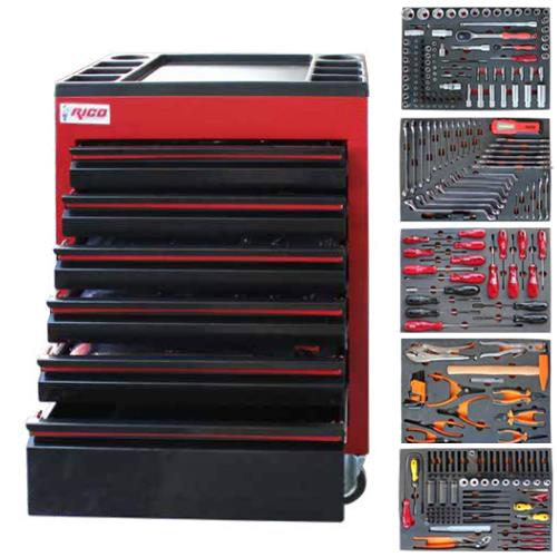Rıco 6 Çekmeceli Takım Arabası 285 Parça 025-TA0024