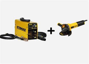 Rtrmax RTM515 165İ Kaynak Makinesi + Rtrmax RTM102 Avuç Taşlama Makinası 