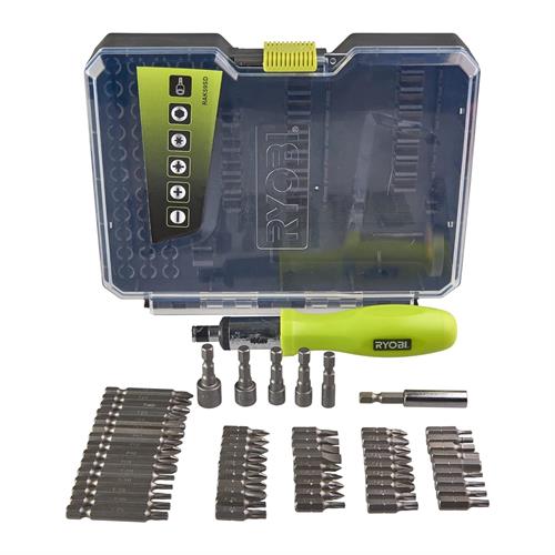 Ryobı RAK59SD 59 Parça Cırcırlı Tornavida Ve Vidalama Uç Seti 5132002251