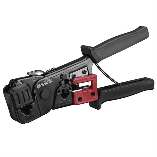 S-Link SL-376E Yüksek Kalite Kablo Sıkma İkili Pense RJ-45/11