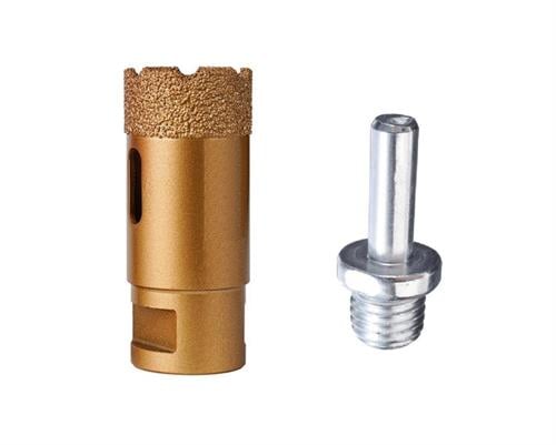 Sera 40 mm Granit Mermer Seramik Delme Panç Spiral ve Matkap İçin Aparatlı M14