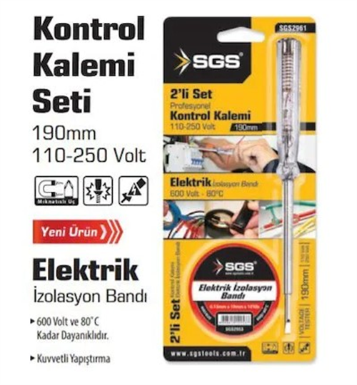 Sgs 2li Set Kontrol Kalemi+Bant SGS2961