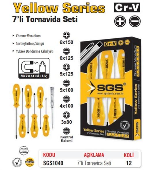 Sgs 7li Tornavida Seti SGS1040