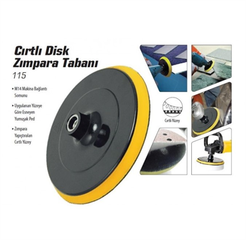 SGS Cırtlı Disk Altı Zımpara Tabanı 115lik SGS285