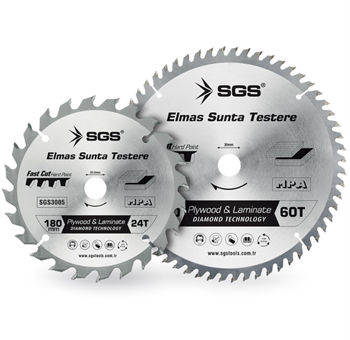 SGS Elmas Sunta Testere 180mm X 24t X 22.23mm SGS3005