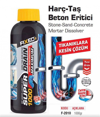 SGS Fıxed Harç-Beton-Taş Eritici 1000 Gr F-2010