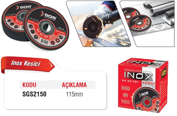 SGS Inox Kesici 115x1,0x22 Mm SGS2150