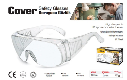 SGS Koruyucu Gözlük Şeffaf SGS768