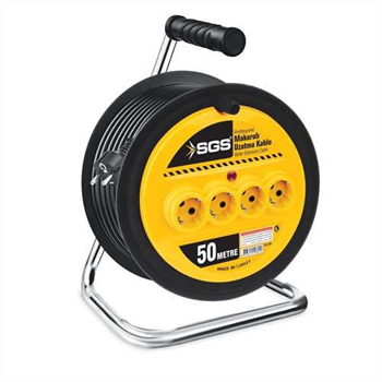 SGS Makaralı Uzatma Kablo 3x2.5mm 50 Mt SGS2136