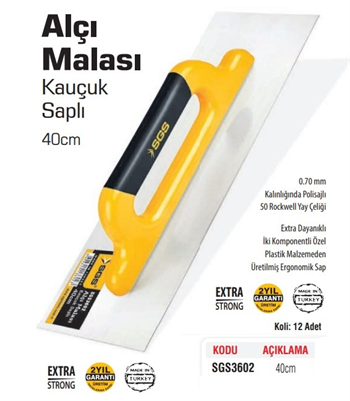 SGS Profesyonel Alçı Malası 40 Cm SGS3602
