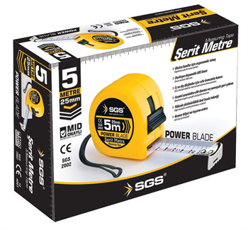 SGS Şerit Metre 5mx25mm SGS2002
