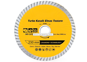 SGS Turbo Kanallı Elmas Testere 230 Mm SGS2230