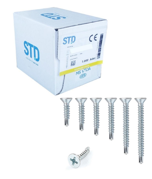 Standart Yhb Matkap Uçlu Vida 4.8X50 (500 Adet)