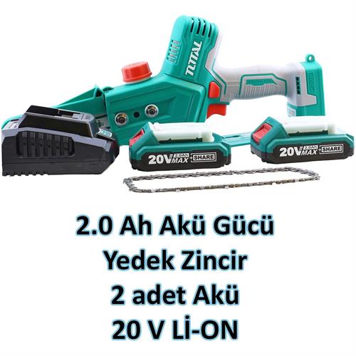 Total Akülü Ağaç Budama Yedek Zincirli 20V TGSLI20681