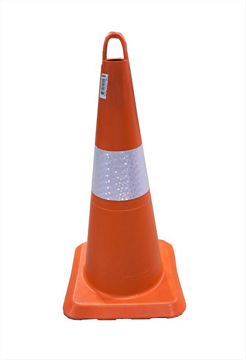 Trafik Konisi 55 Cm Yumuşak Tek Reflektörlü Trafik Dubası