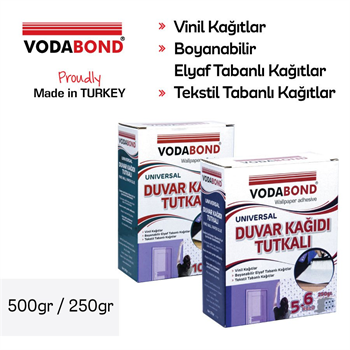 VODABOND Duvar Kağıdı Tutkalı Şeffaf Donar 250gr