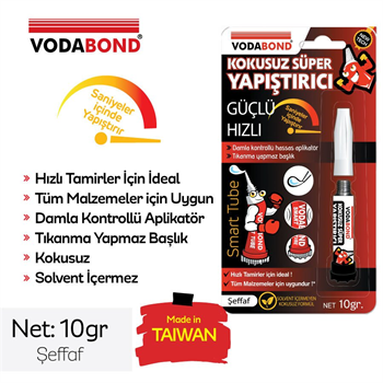 VODABOND Kokusuz Süper Yapıştırıcı Şeffaf 10gr