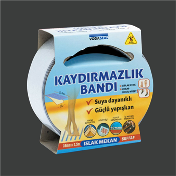 VODASEAL Islak Mekan Kaydırmazlık Bandı Şeffaf 36mm*2.5m