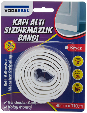 Vodaseal Kapı Altı Sızdırmazlık Bantı Beyaz