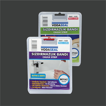 VODASEAL Küvet Kenar Sızdırmazlık Bandı Beyaz 38mm*3.35m