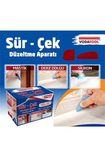 Vodatool Sür Çek Düzeltme Aparatı Mastik Derz Dolgu