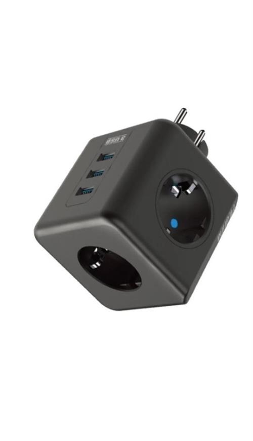 Wınnboss Akım Korumalı Priz 3 Usb 3 Priz FTR-09