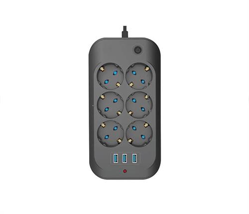 Wınnboss Akım Korumalı Priz 3 Usb 6 Priz 6311