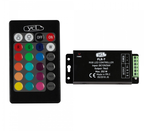 YCL 21 Amper 20 Tuşlu RGB Led Kumandası - PLR-7