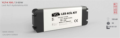 YCL 3-50 W Led Acil Aydınlatma Kiti - 2400 mA -YLT-K100