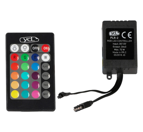 YCL 72 W 6 Amper 24 Tuşlu RGB Led Kumandası PLR-2