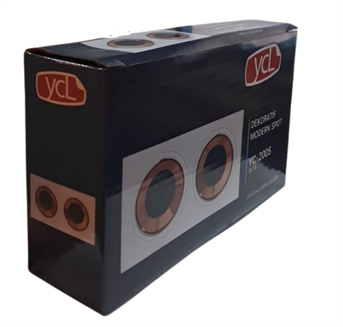 Ycl Dekoratif Modern Spot Kasa Beyaz + Uv Rose Golden Sıva Altı Yc-2005