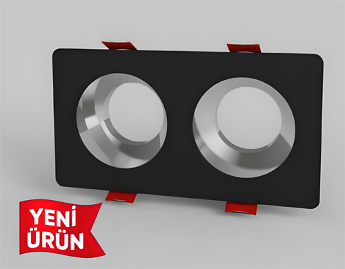 Ycl Dekoratif Modern Spot Kasa Siyah Sıva Altı Yc-2015
