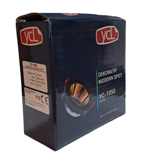 Ycl Dekoratif Modern Spot Kasa Siyah Sıva Altı YC-1050