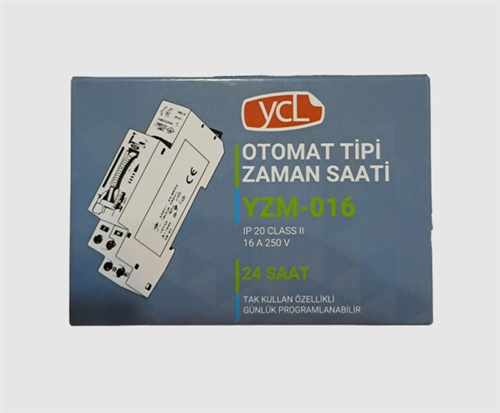 Ycl Otomat Tipi Zaman Saati 16A YZM-016