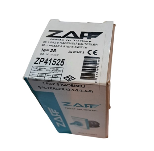 Zaff 1 Faz 5 Kademeli Şalter ZP41525
