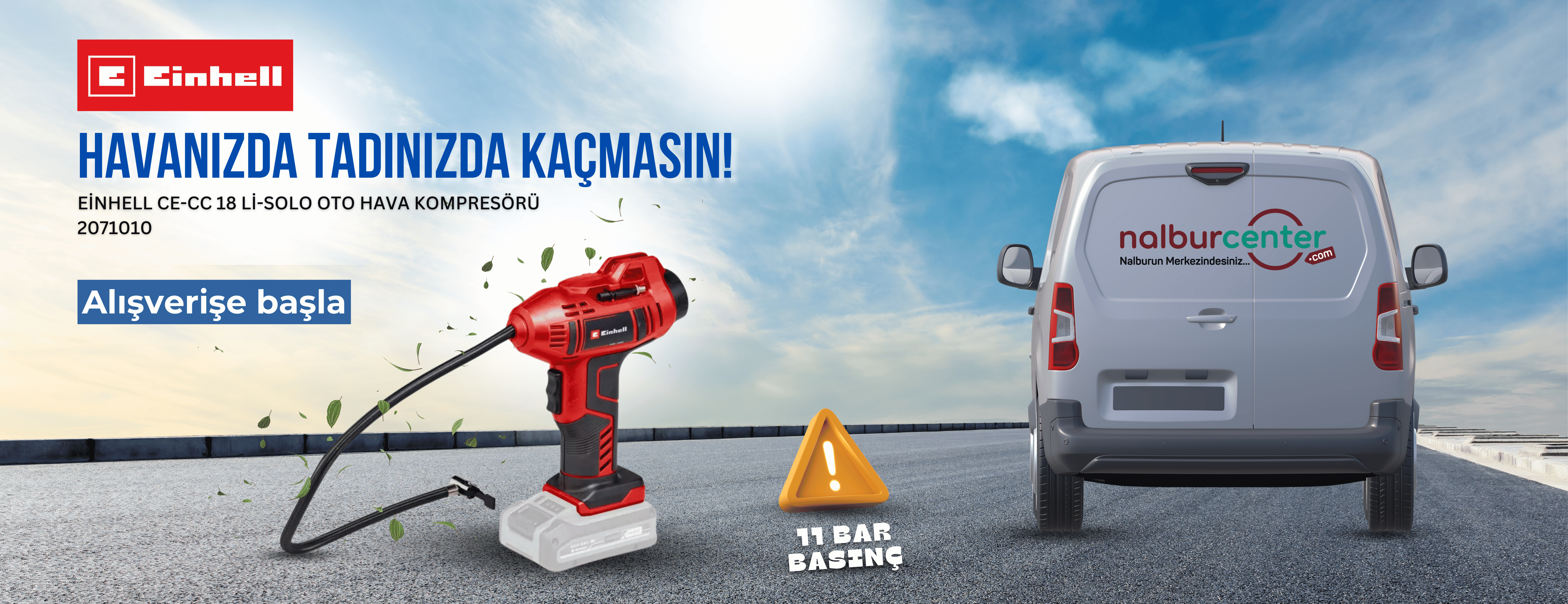 Einhell CE-CC 18 Li-Solo Oto Hava Kompresörü 2071010