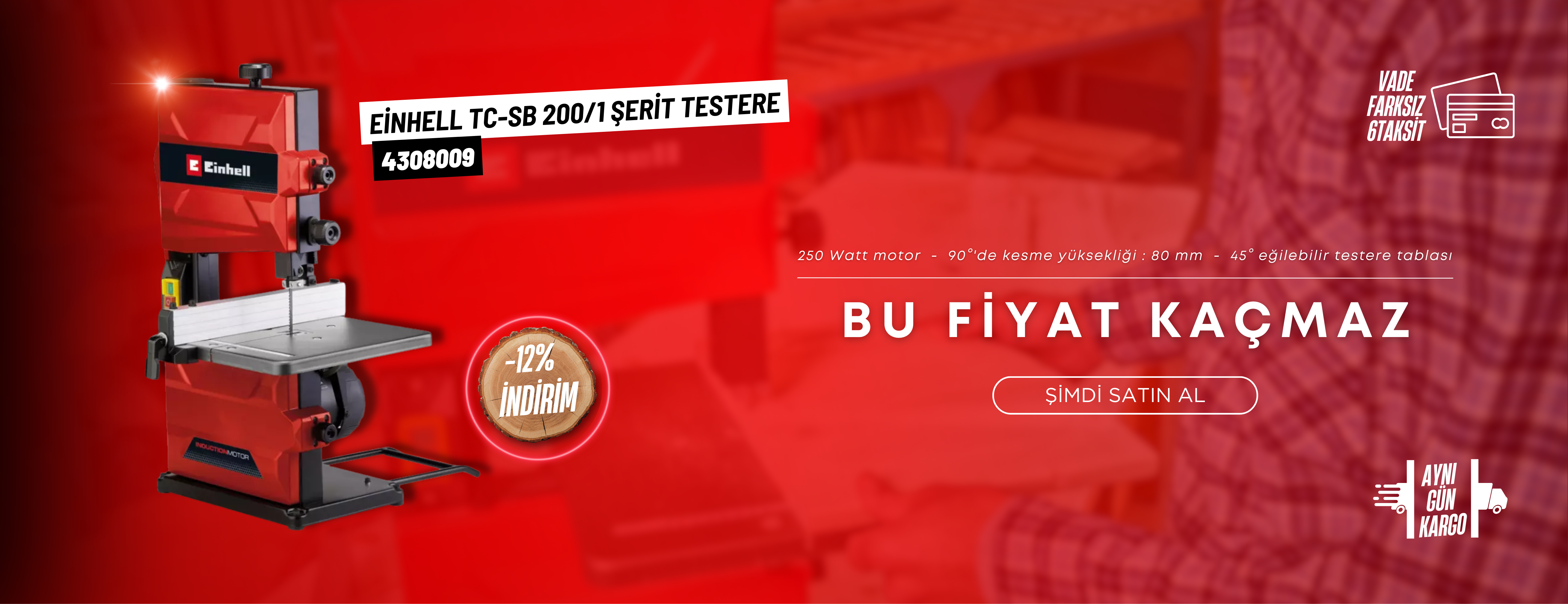 Einhell TC-SB 200/1 Şerit Testere 4308009