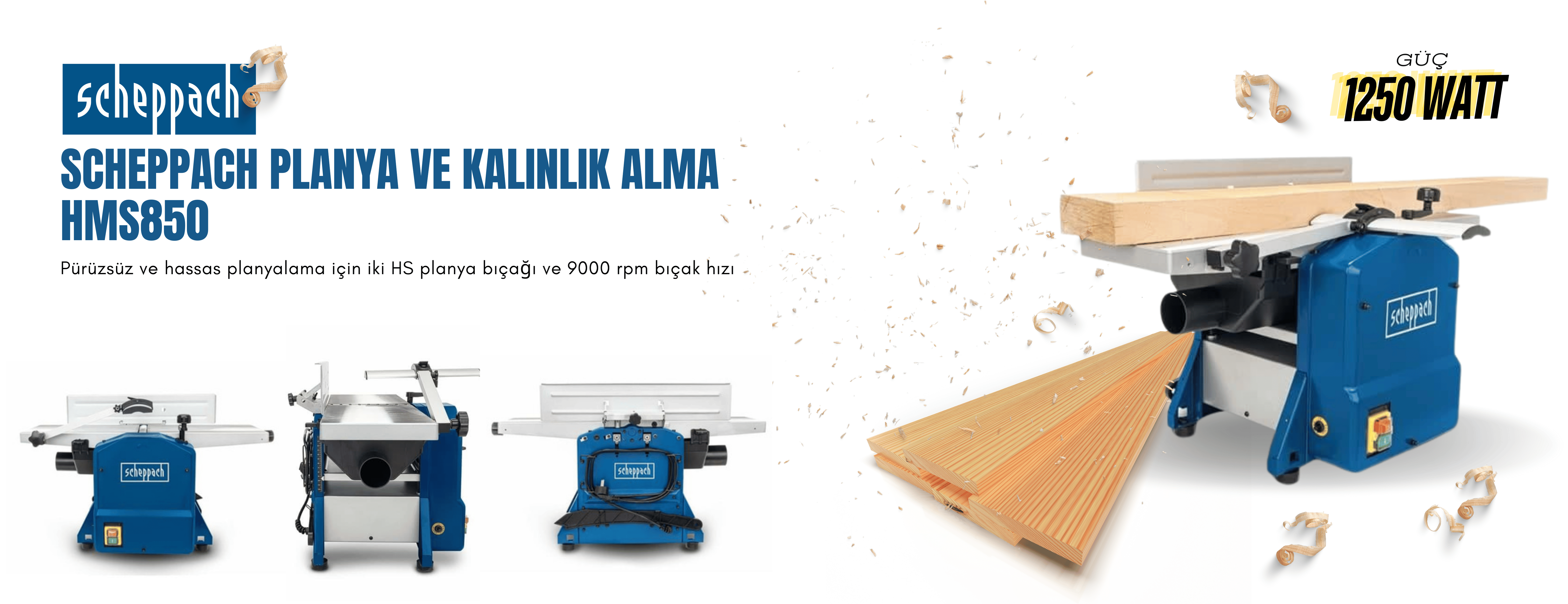 Scheppach Planya Ve Kalınlık Alma Hms850