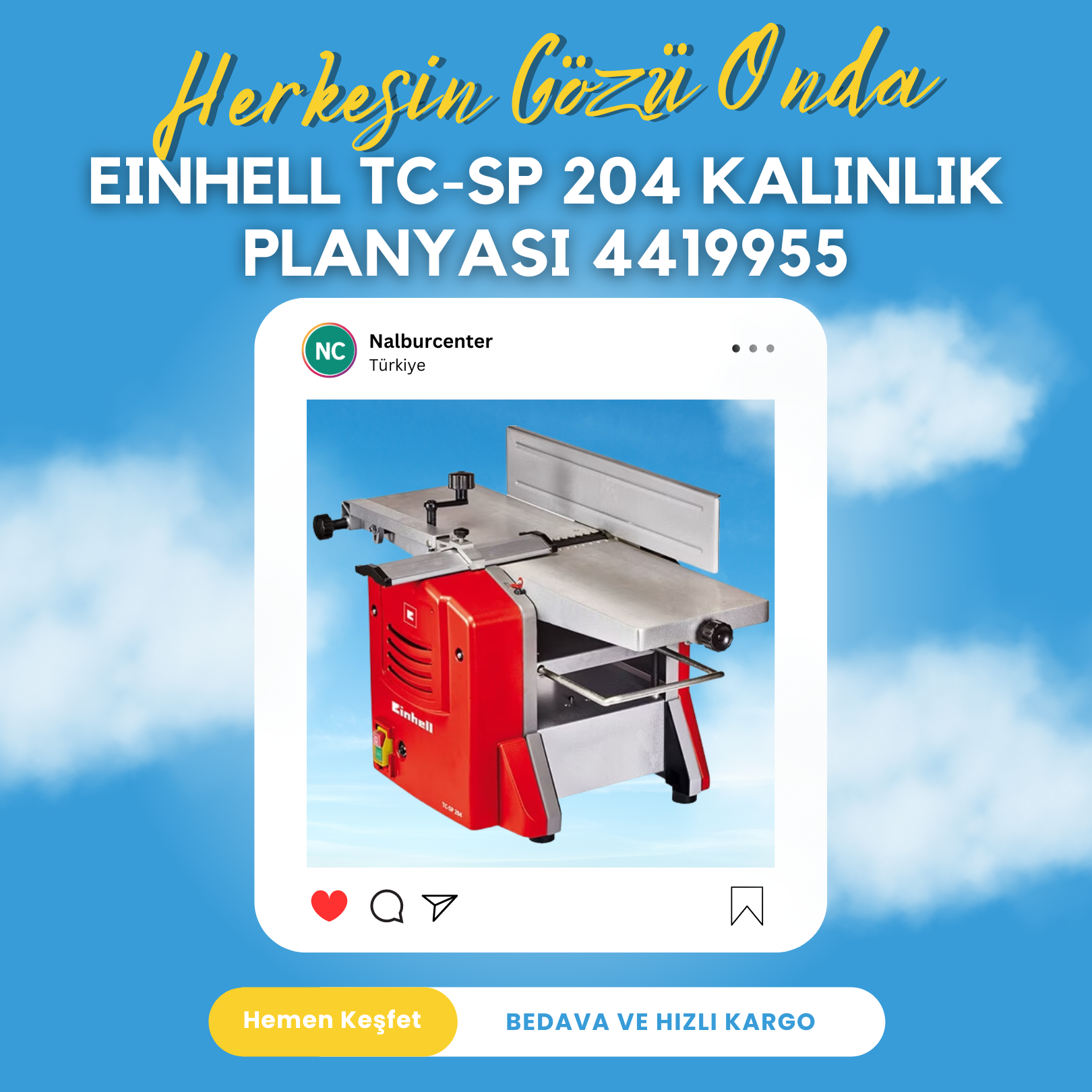 Einhell TC-SP 204 Kalınlık Planyası 4419955