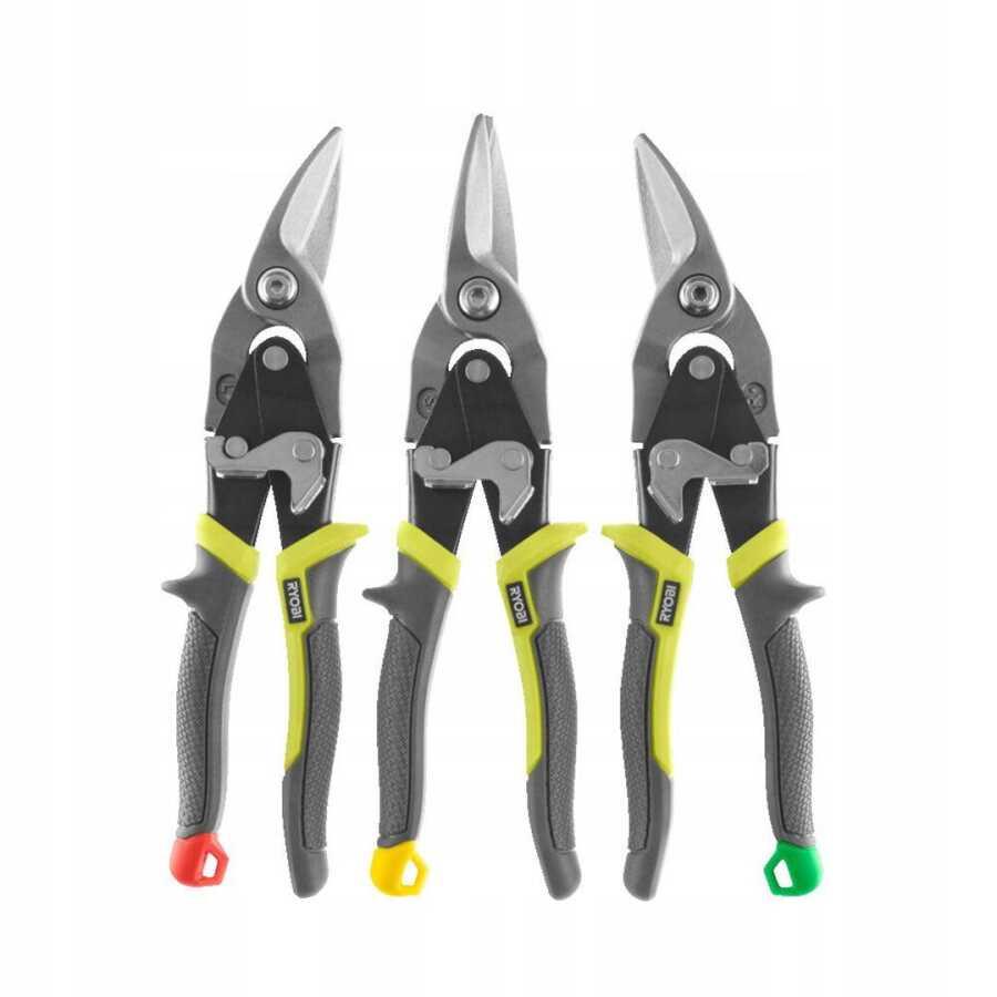 Ryobi RHAS3PC Kaportacı Makası Seti 3 Parça 5132006054Makaslar