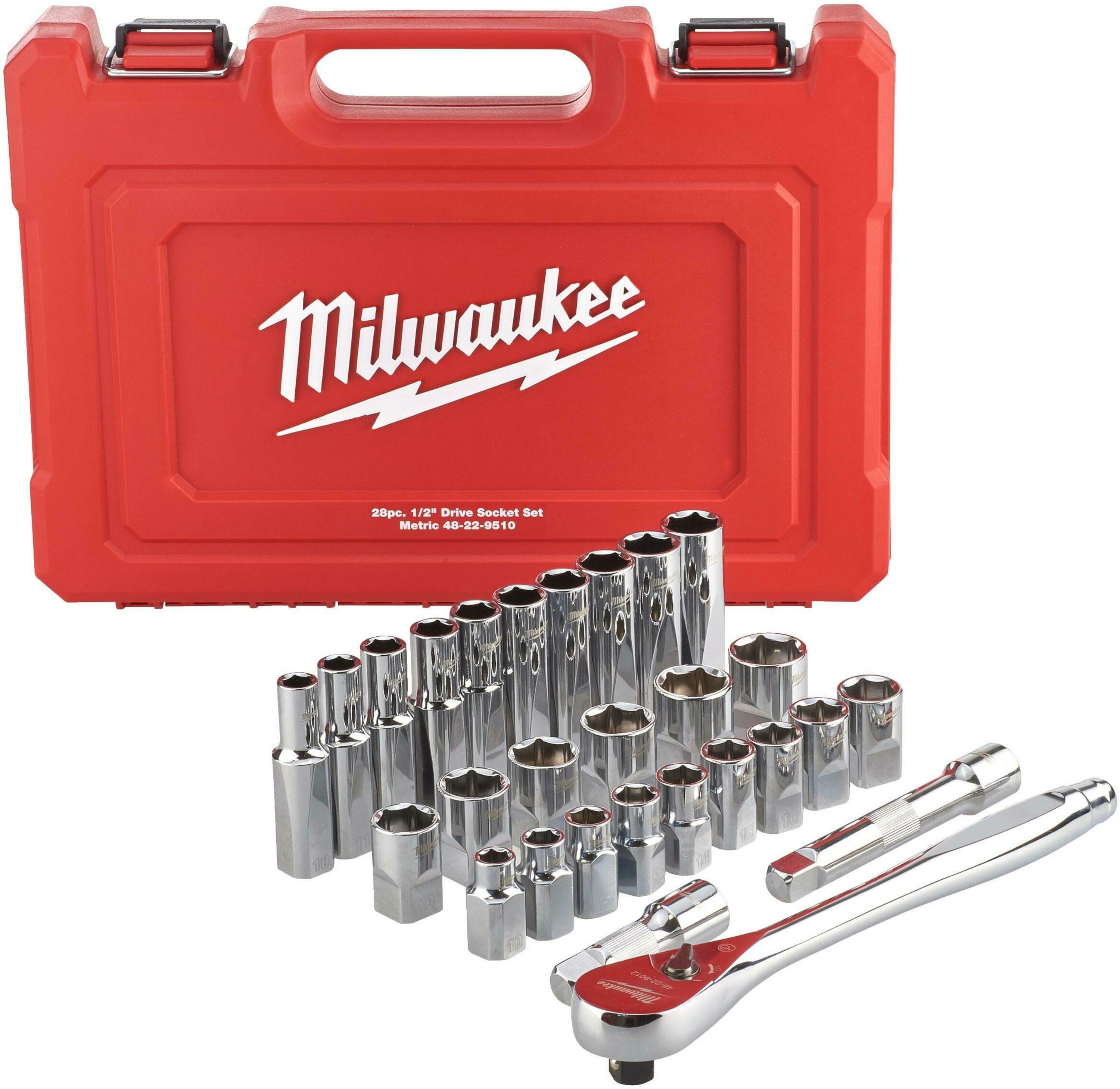 Milwaukee Cırcırlı Lokma Seti 1/2 28 Parça 4932471864Lokma Setleri