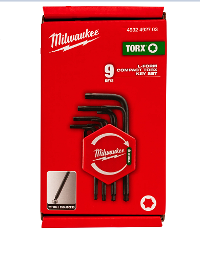 Milwaukee Kompakt Allen Torx Anahtar Set 9 Parça 4932492703Allen Grubu
